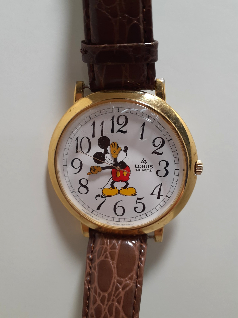 Vintage Lorus Mickey Mouse Watch Large Face and Numbers New Battery